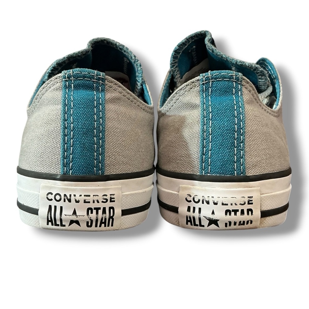 Converse Teal & Gray Canvas Low-Top Sneakers - Picture 6 of 12
